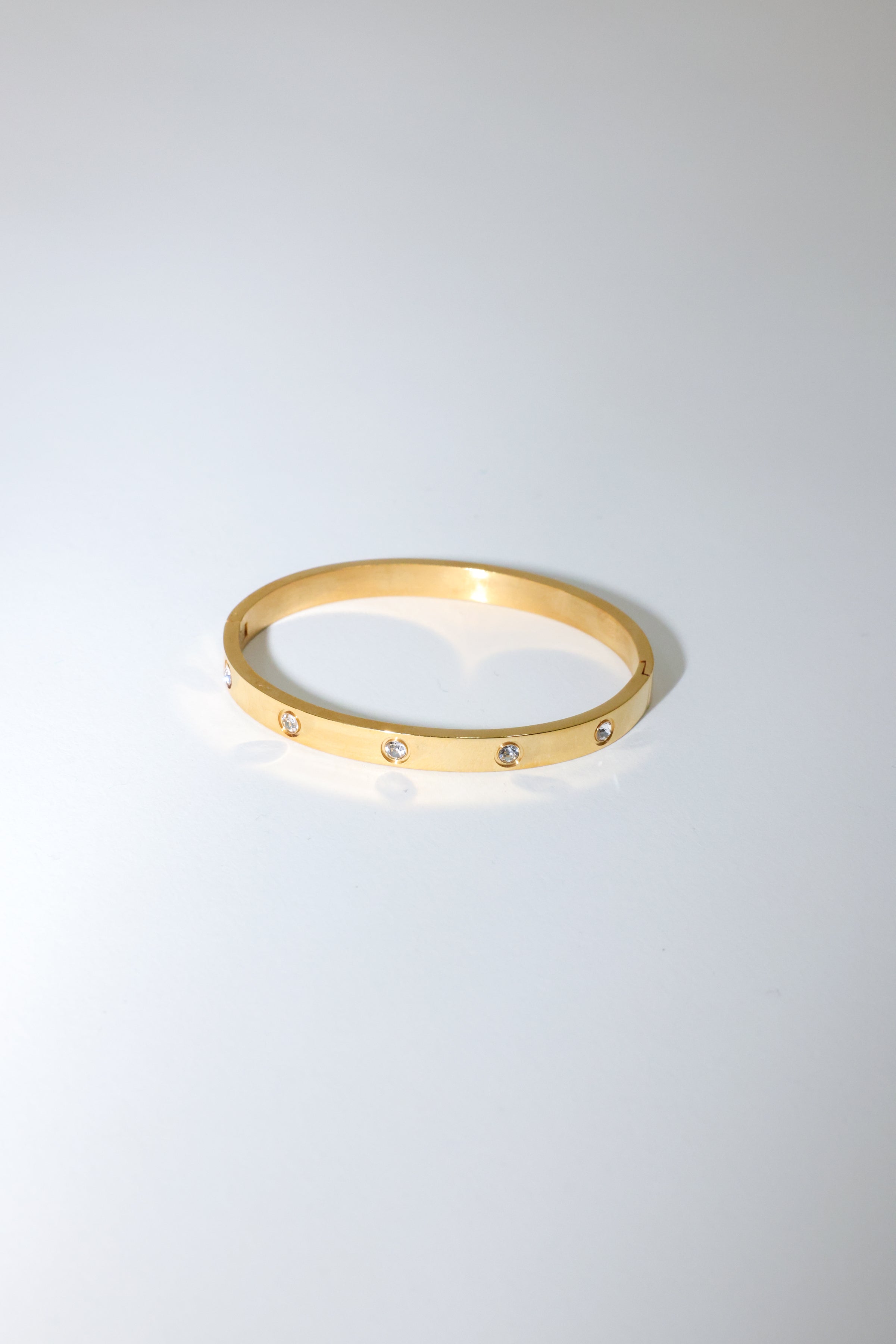 アクセサリー alexiastam triple loop gold bangle ALEXIA STAM - 【ALEXIA STAM】 トリプルループゴールドバングル