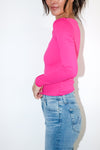 Crop Stacy Square Neck Long Sleeve Top