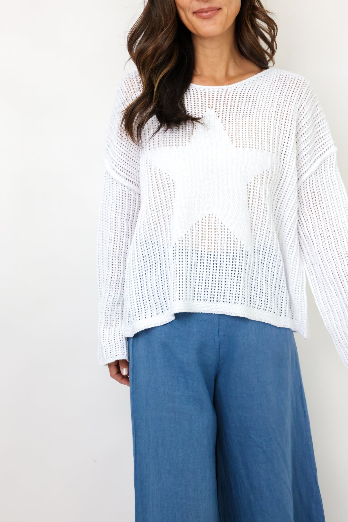 Star Crochet Sweater
