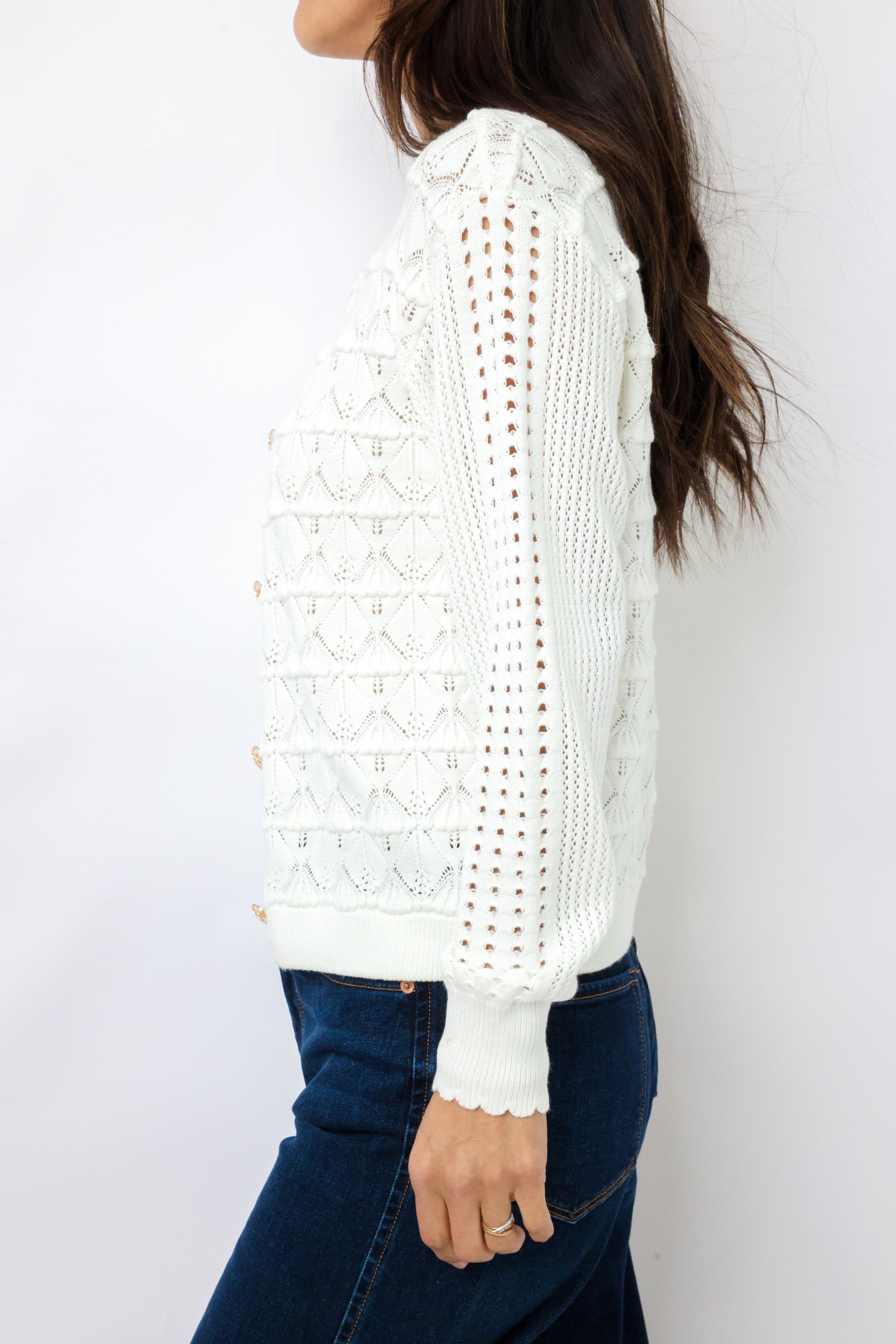 Knit Patterned Cardigan