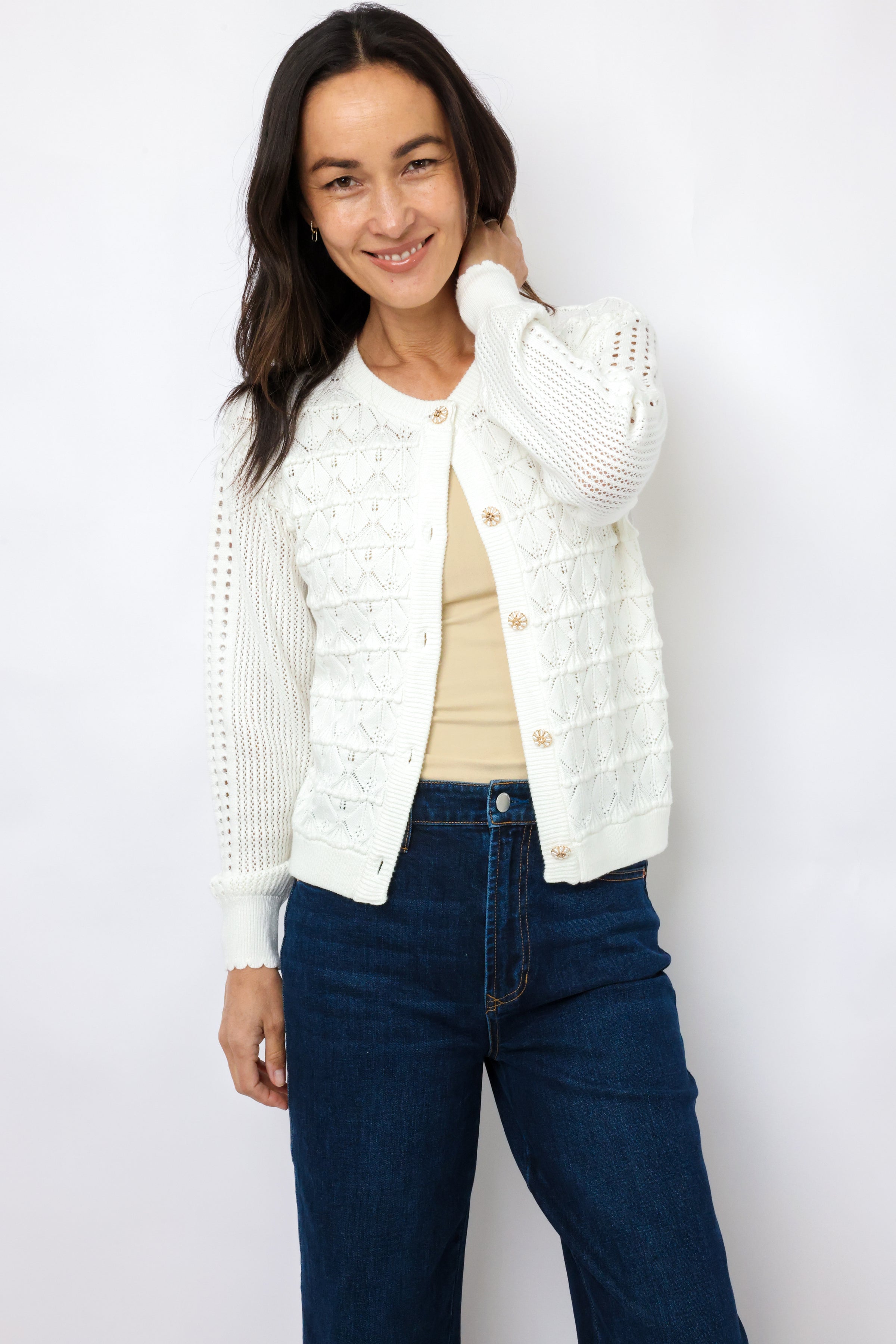 Knit Patterned Cardigan