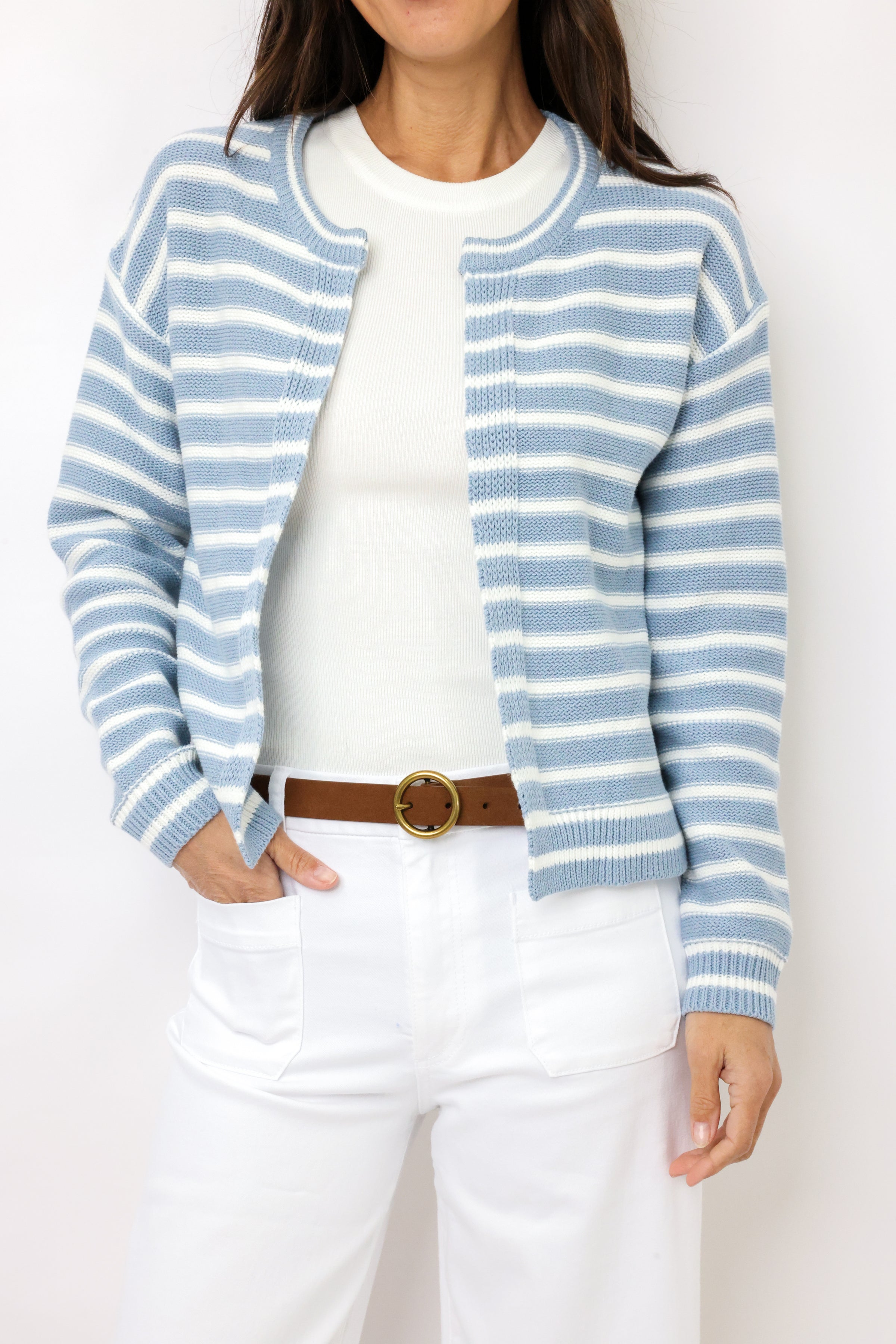 Lexi Stripe Woven Cardigan