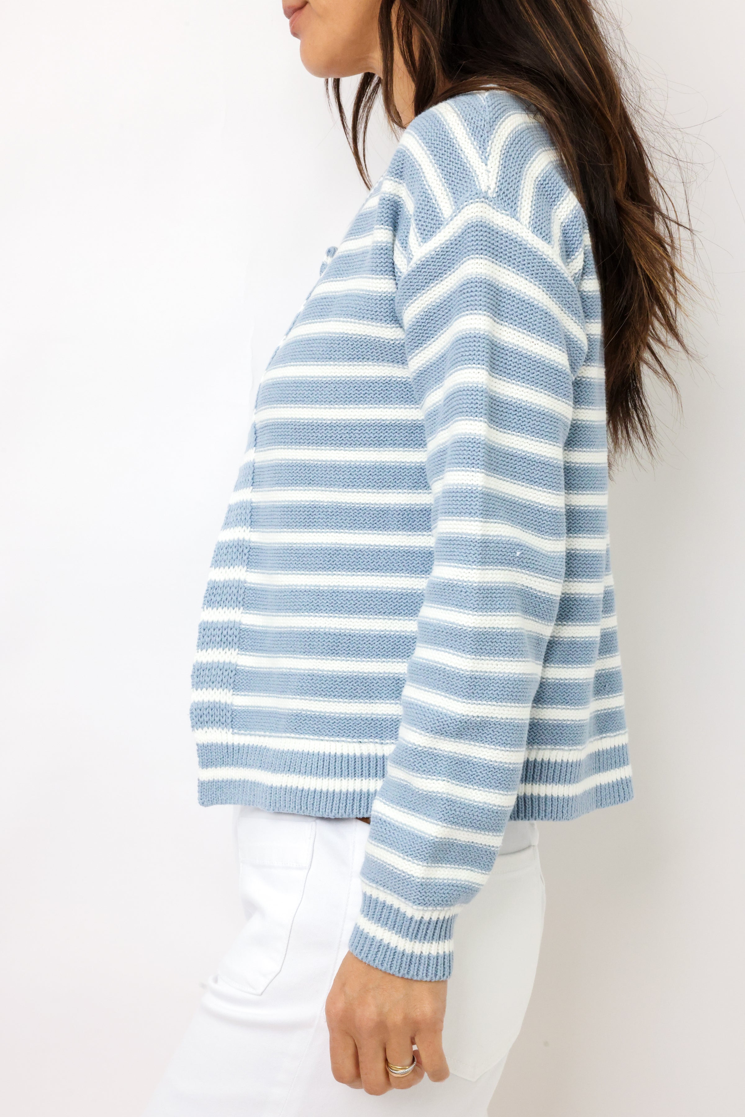 Lexi Stripe Woven Cardigan