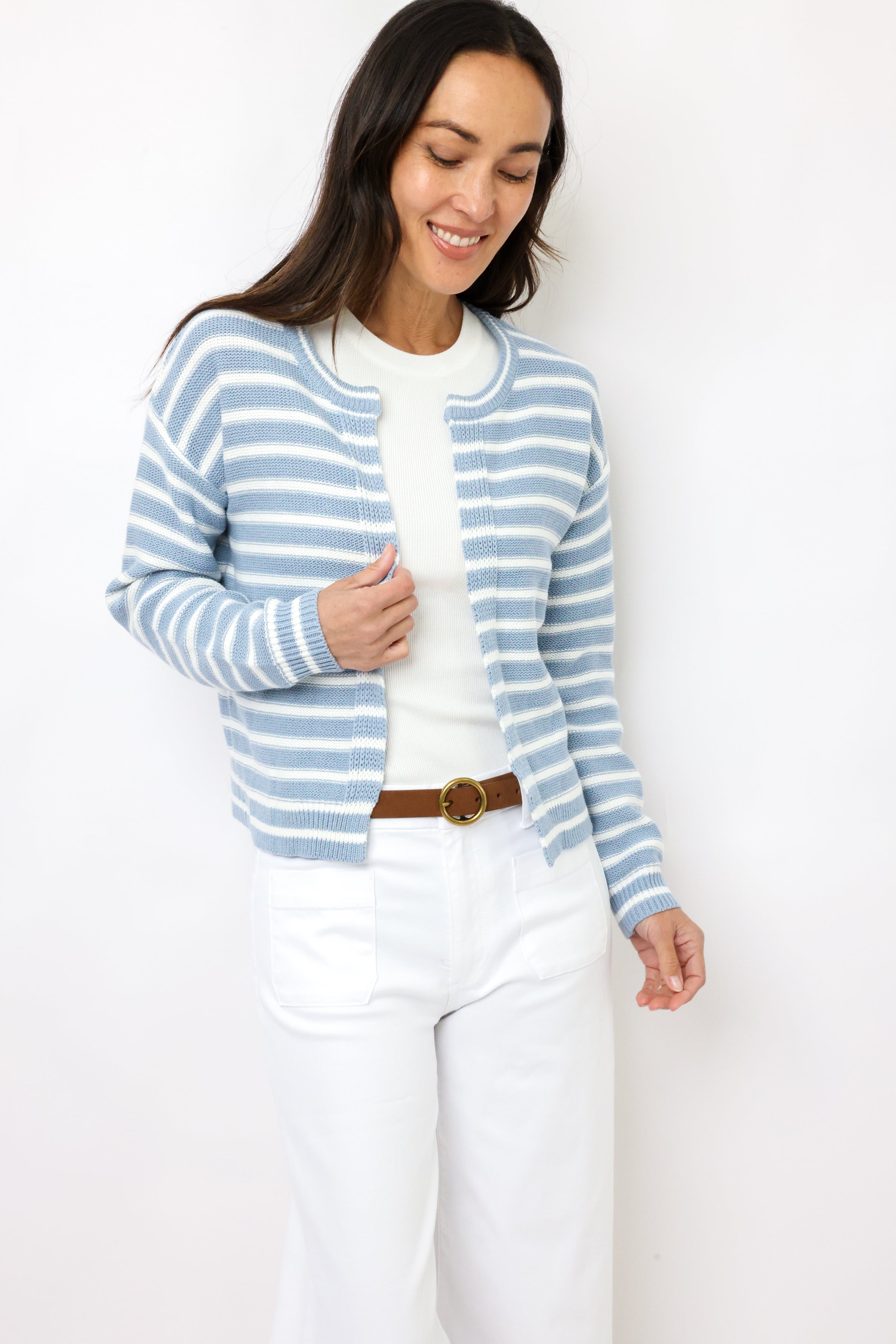 Lexi Stripe Woven Cardigan