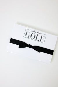 "to do after GOLF" Big & Bold Notepad