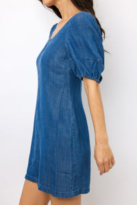 Puff Sleeve Mini Dress