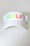 Golf Visor with Puff Logo