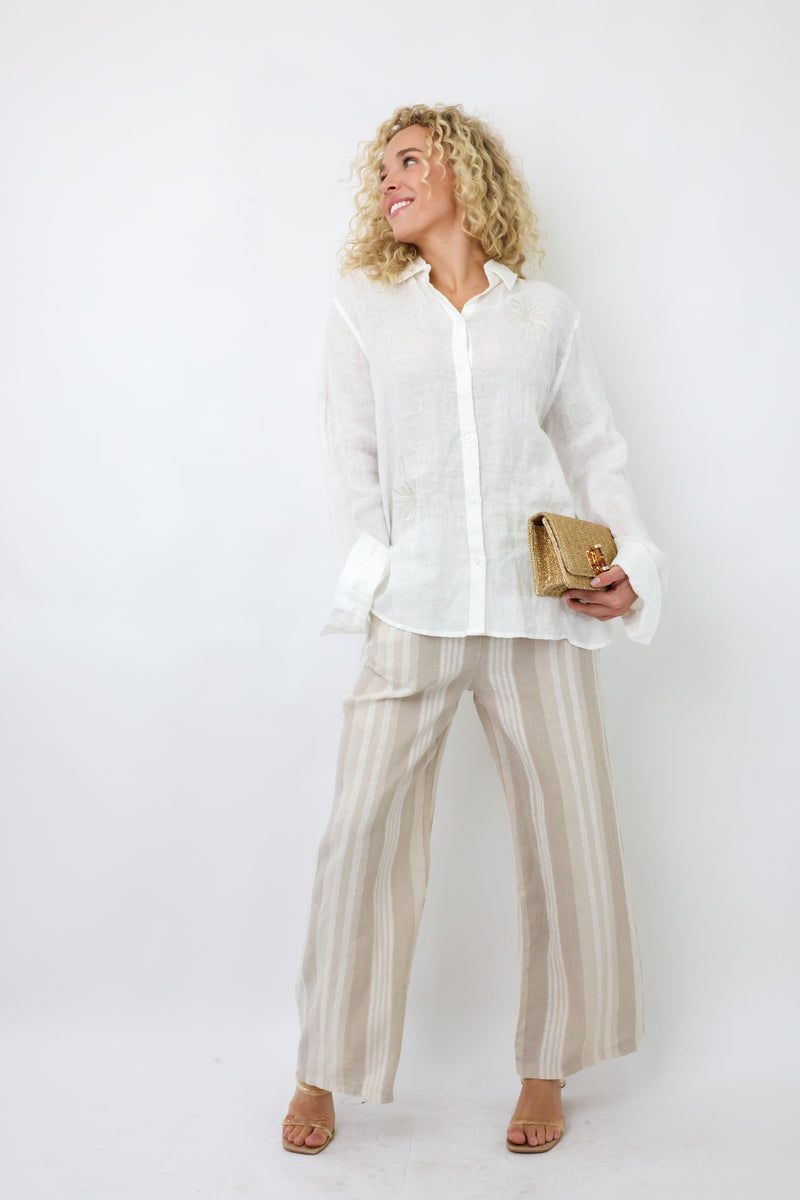 Milio Milano Drawstring Mid Rise Pant