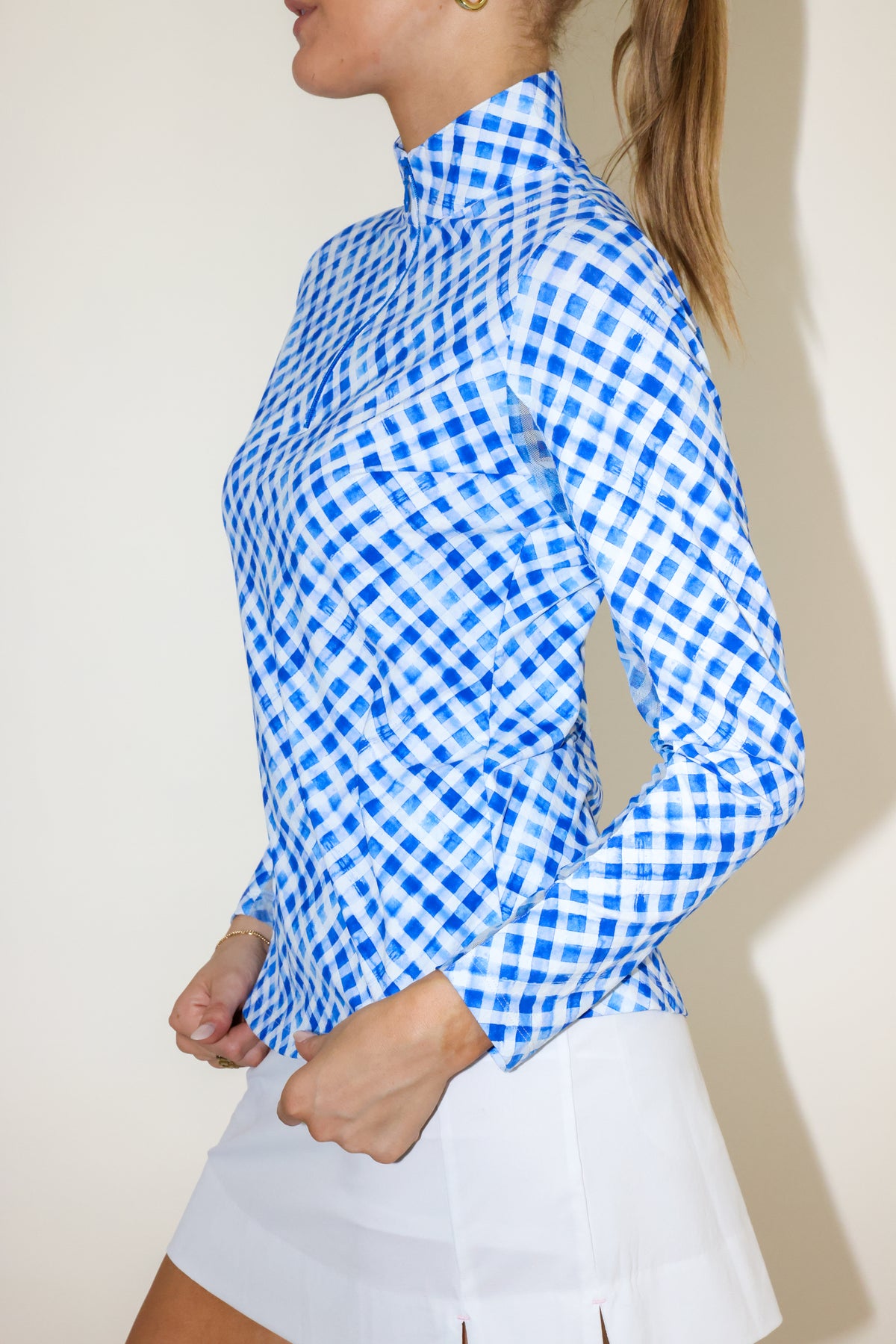 IBKUL Long Sleeve Mock Neck Top