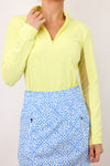 IBKUL Long Sleeve Mock Neck Top