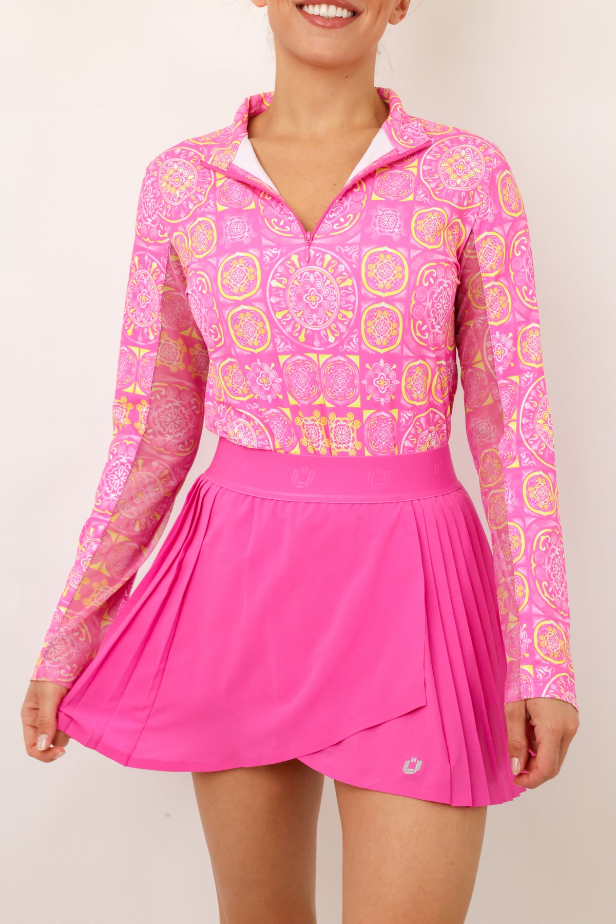 IBKUL Long Sleeve Mock Neck Top