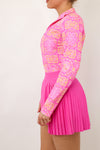 IBKUL Long Sleeve Mock Neck Top