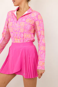 IBKUL Long Sleeve Mock Neck Top