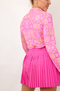 IBKUL Long Sleeve Mock Neck Top