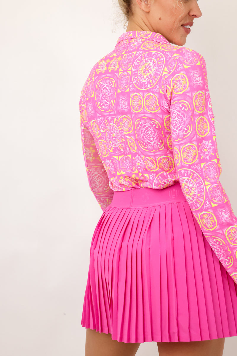 IBKUL Long Sleeve Mock Neck Top