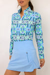 IBKUL Long Sleeve Mock Neck Top