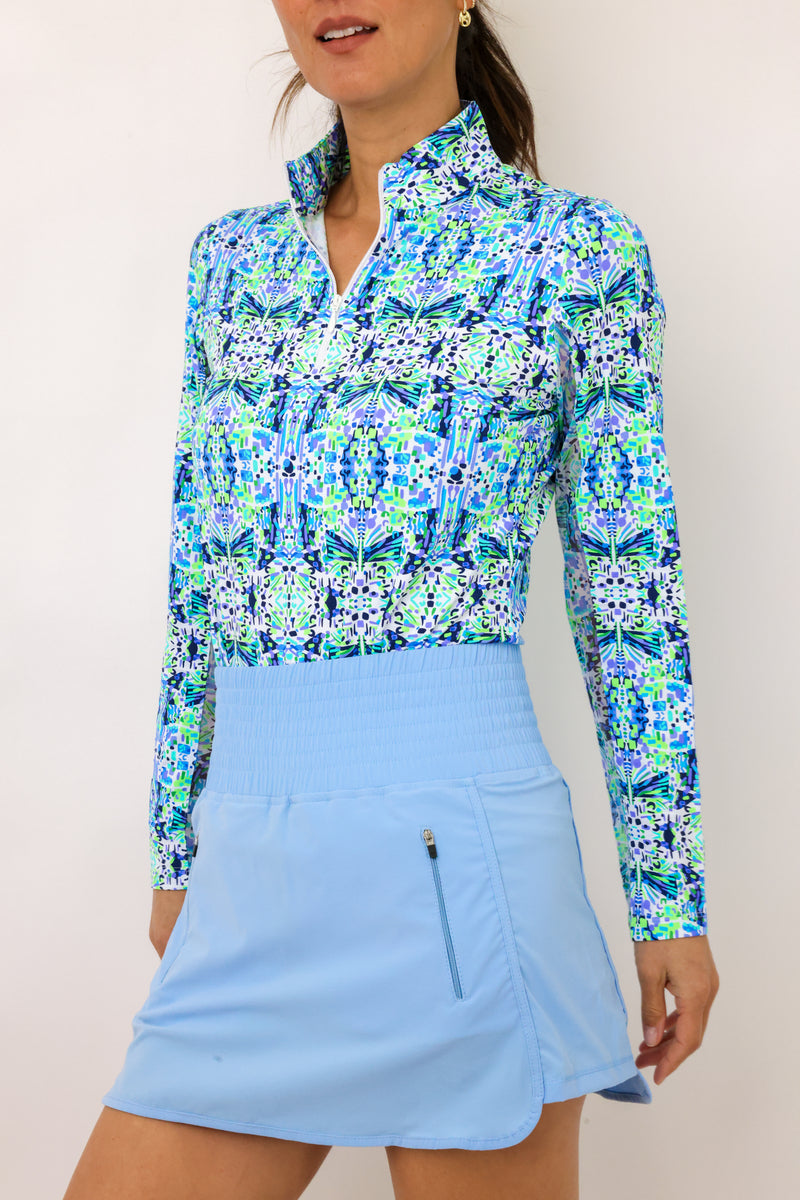 IBKUL Long Sleeve Mock Neck Top