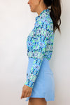 IBKUL Long Sleeve Mock Neck Top