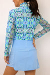 IBKUL Long Sleeve Mock Neck Top