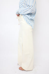Vervet High Rise Drawstring Wide Leg Jeans