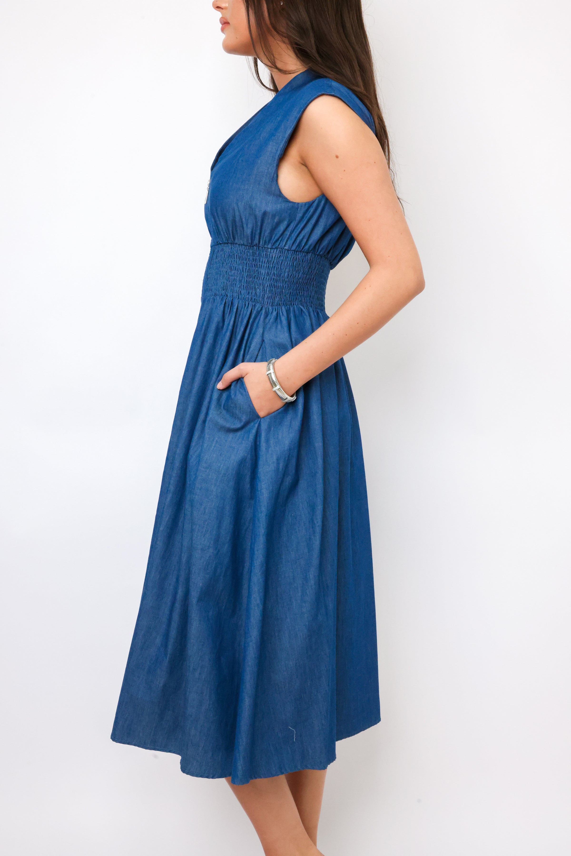 THML Front Zip Maxi Dress