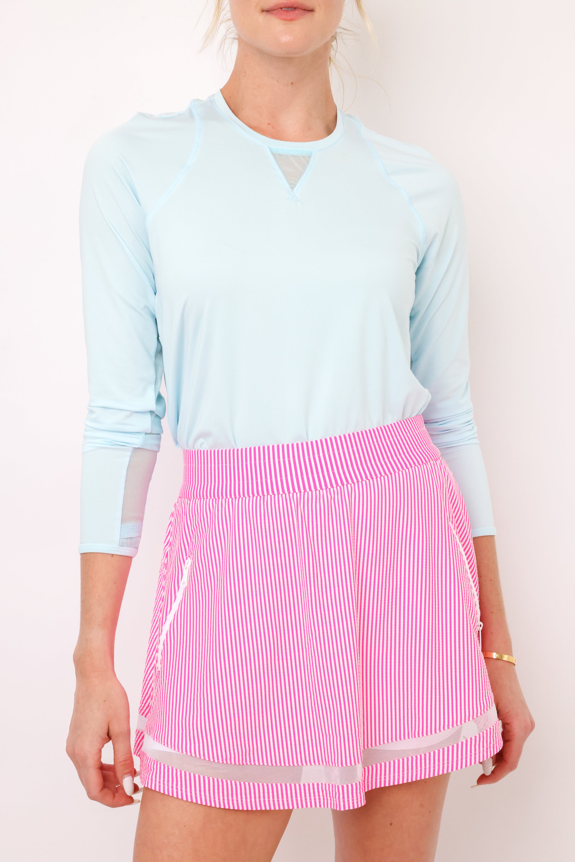 Lucky In Love High Low Breezy Long Sleeve Top