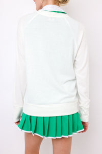 Heart Golf Lightweight Brushed Fleece Pullover Sweater