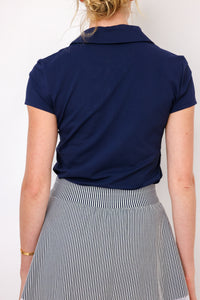 Lilly Pulitzer UPF 50+ Luxletic Frida Scallop Polo Top
