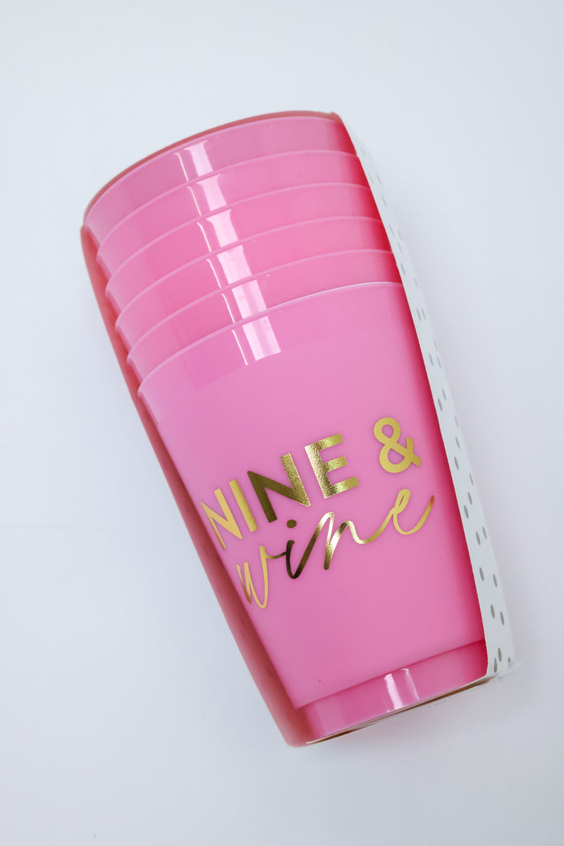 Nine & Wine Wine Cocktail Party Cups