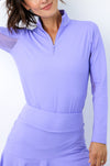 IBKUL Long Sleeve Mock Neck Top