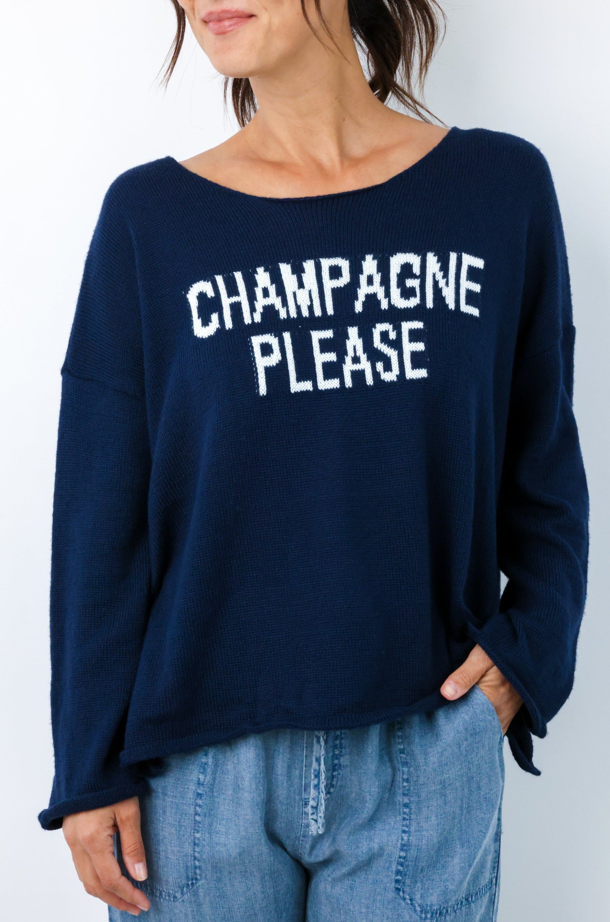 Champagne Please Sweater