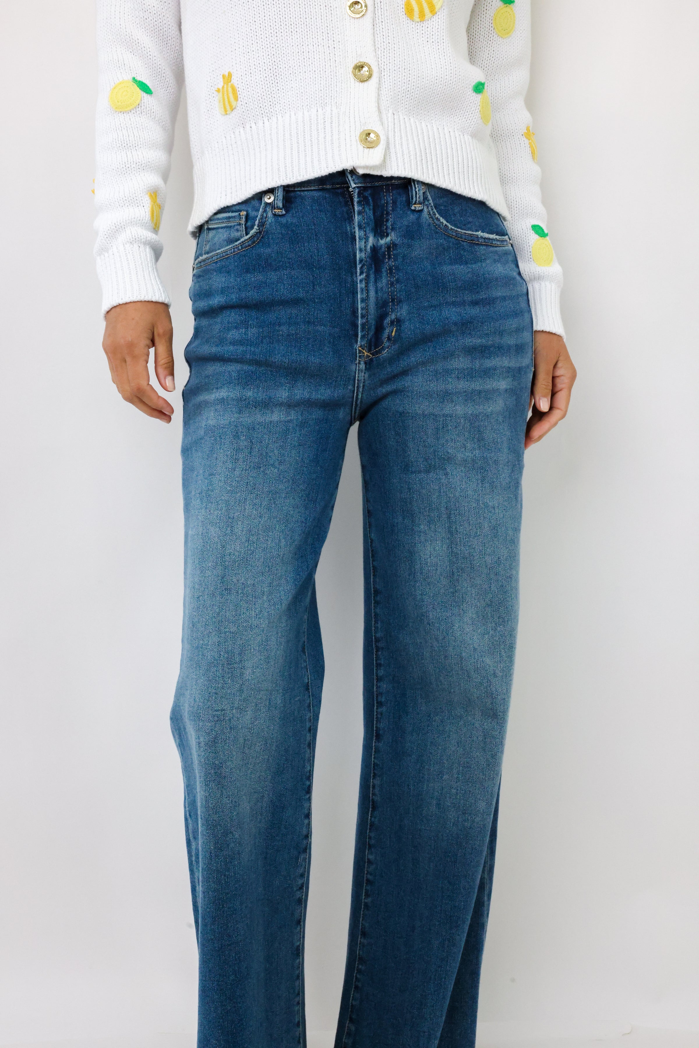 Dear John Fiona High Rise Wide Leg Jeans