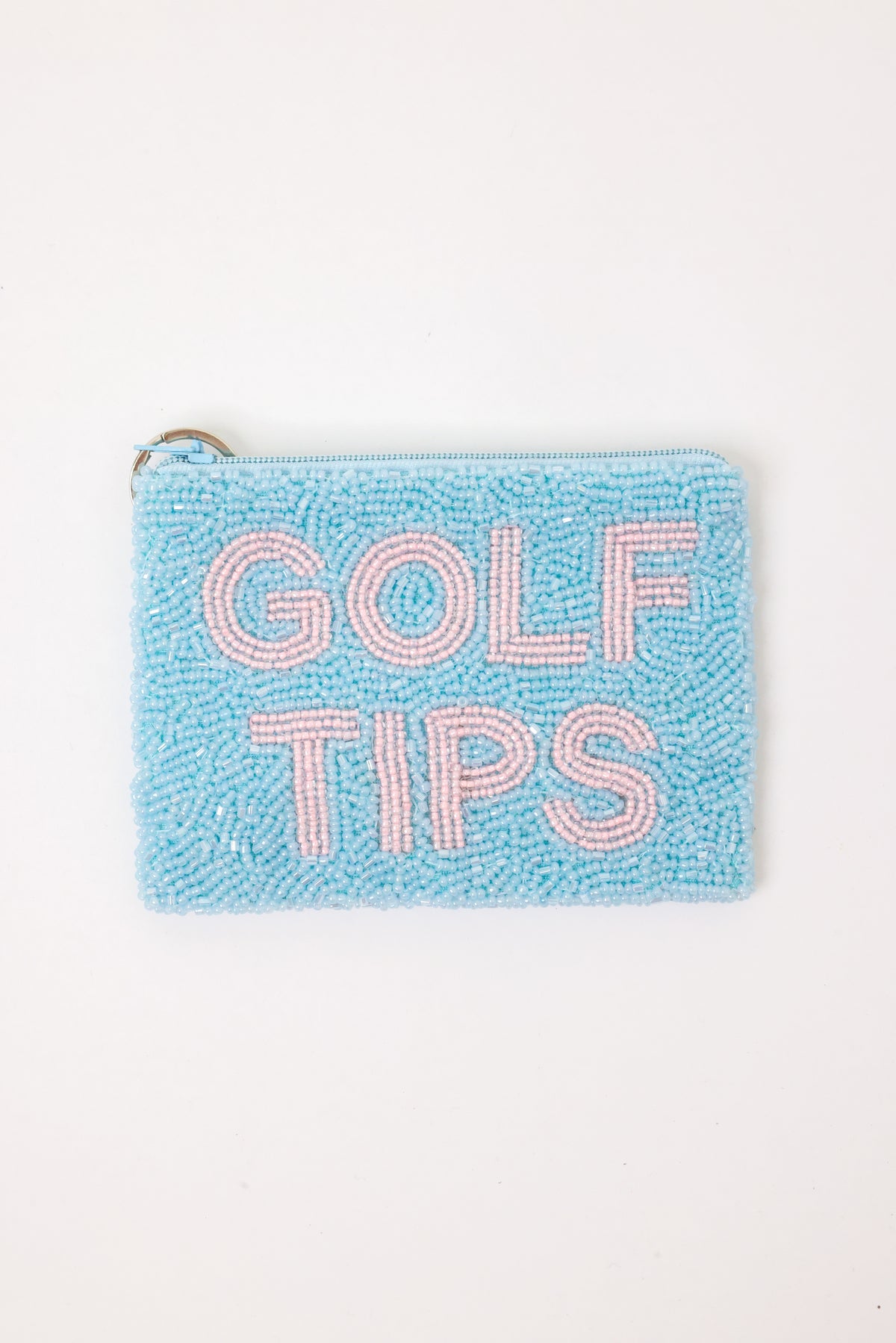 Golf Tips Beaded Coin Purse