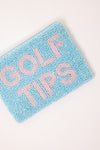 Golf Tips Beaded Coin Purse