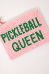 Pickleball Queen Beaded Coin Purse