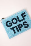Golf Tips Beaded Coin Purse
