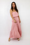 Naked Zebra Tiered Maxi Dress