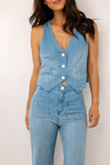 Bella Dahl Wren Welt Pocket Vest
