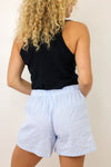 Minnie Rose Cotton Cashmere Frayed Tank