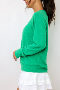 Embroidered Golf Lightweight Brushed Fleece Pullover Top