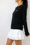 Embroidered Golf Lightweight Brushed Fleece Pullover Top
