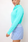 IBKUL Long Sleeve Mock Neck Top