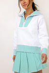 Addison Bay Polished Double Knit Alley Quarter Zip