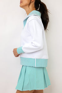Addison Bay Polished Double Knit Alley Quarter Zip