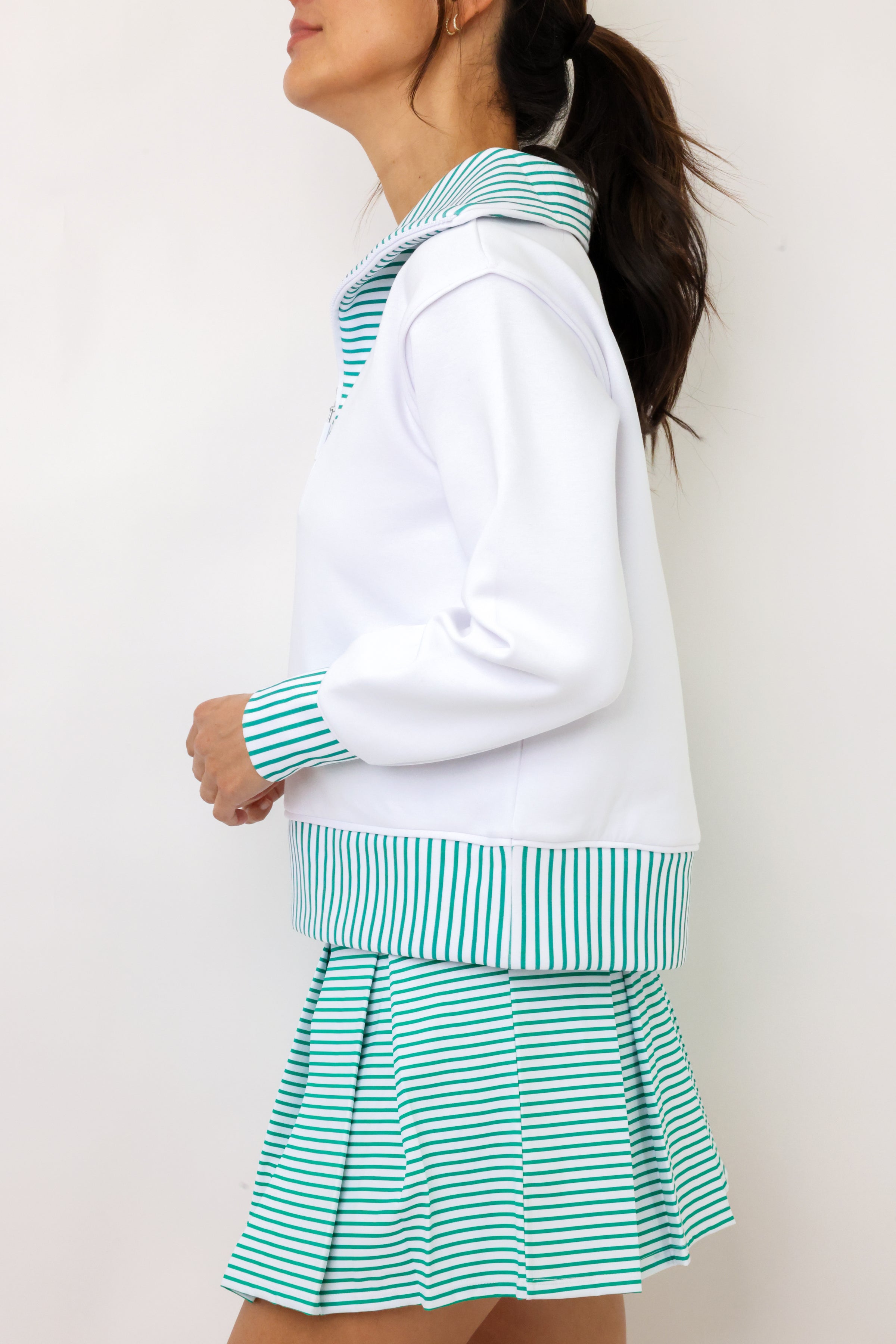 Addison Bay Polished Double Knit Alley Quarter Zip