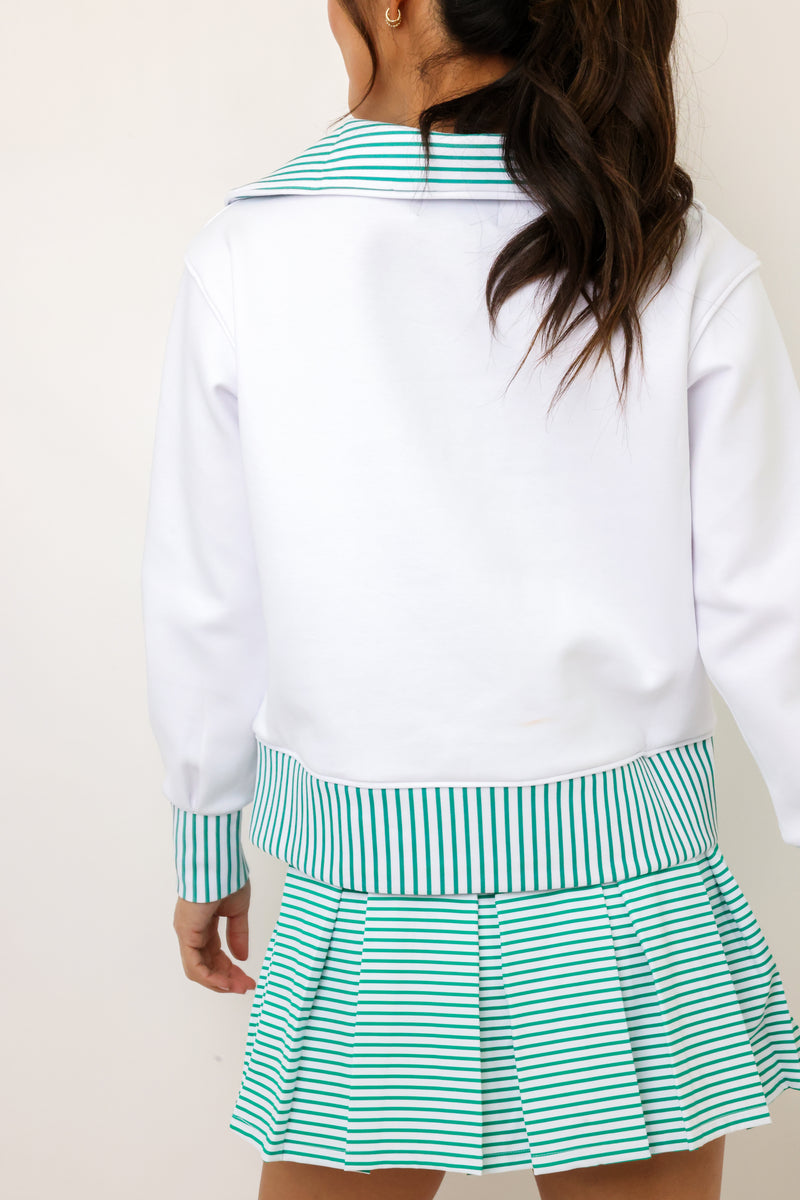 Addison Bay Polished Double Knit Alley Quarter Zip