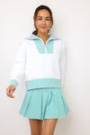 Addison Bay Polished Double Knit Alley Quarter Zip