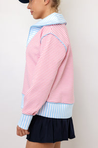Addison Bay Polished Double Knit Alley Quarter Zip