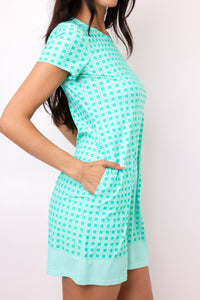 Cabana Life Short Sleeve Shift Dress