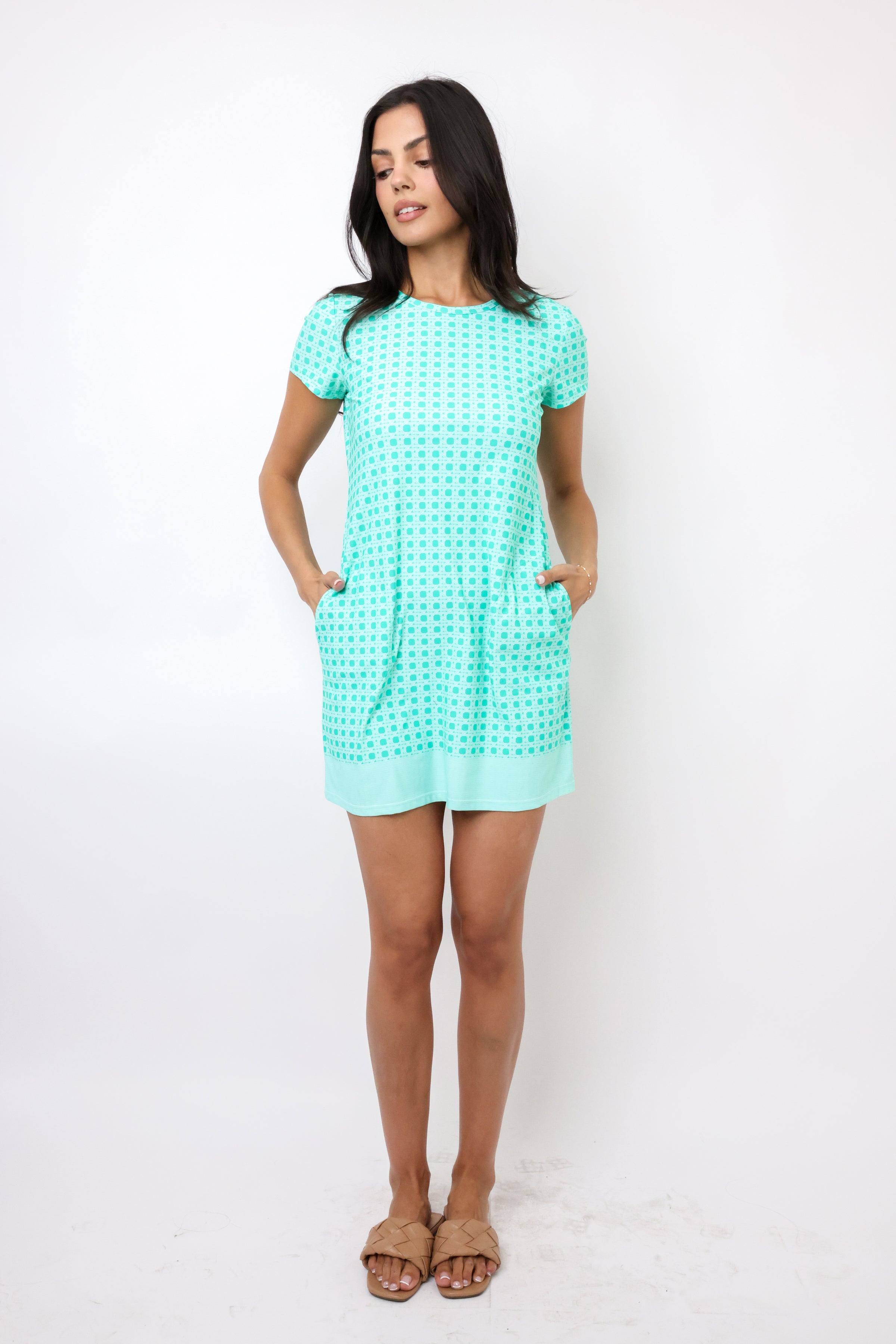 Cabana Life Short Sleeve Shift Dress